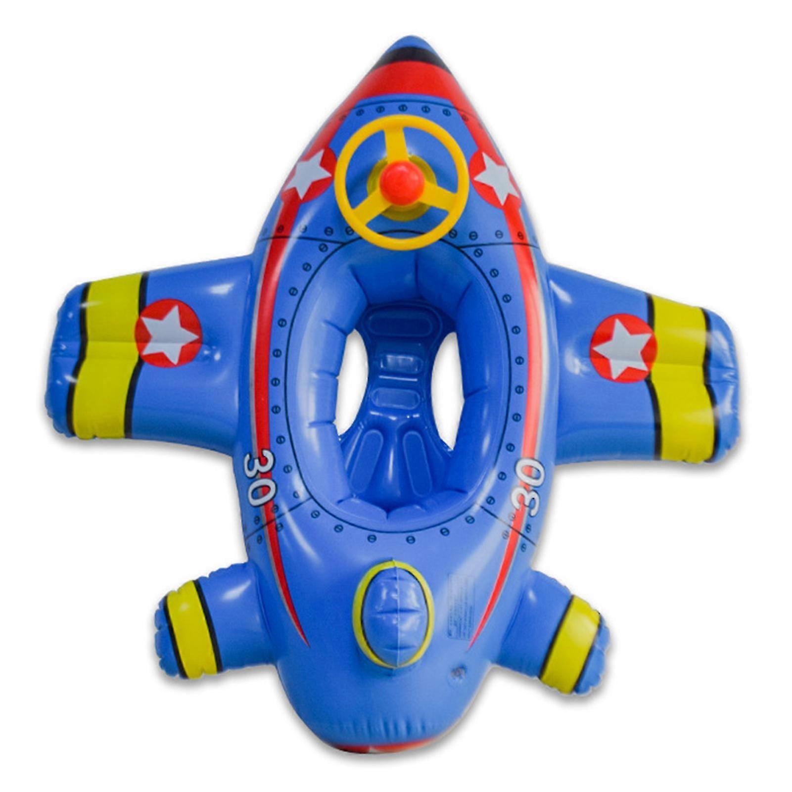 Airplane-shaped Pool Floats Kids Airplane Pool Float Kids Inflatable Pool Toys Leak-proof Pool Inflatables For Kids Pool Floatie With