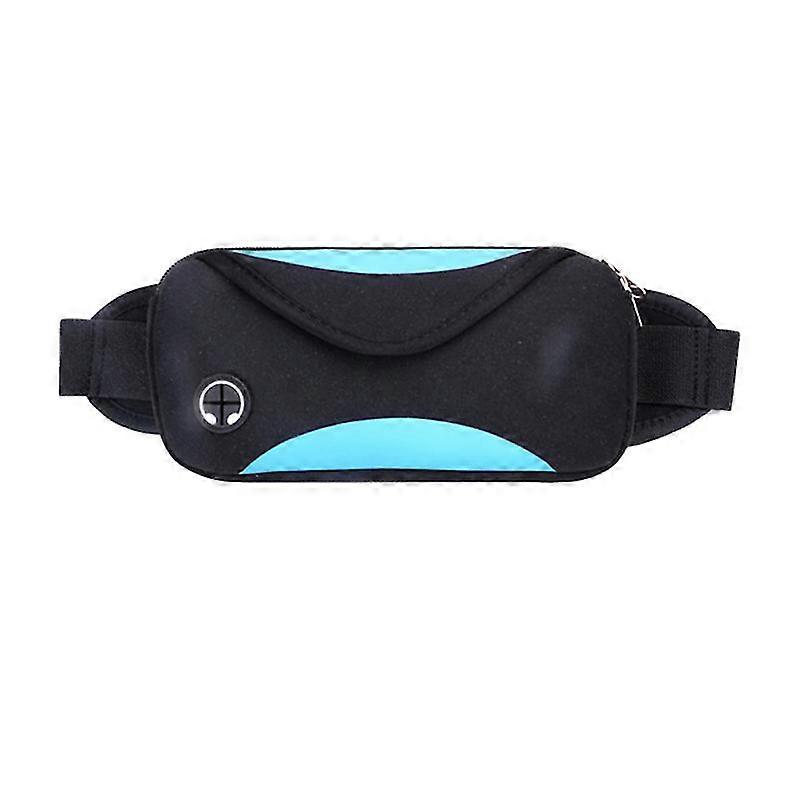 outdoor waist bag small portable storage waist bag for travel hiking running (dark blue)