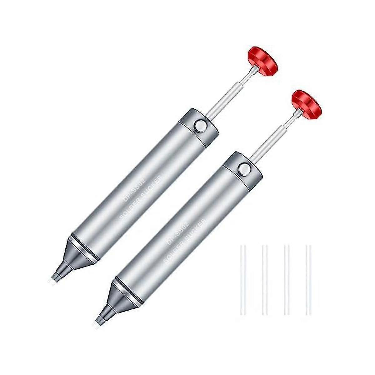 2 قطعة مصاصة لحام لا تسد الألومنيوم desoldering مضخة شفط اللحام جهاز شفط اللحام ، فوهة شفط سيليكون مقاومة للحرارة