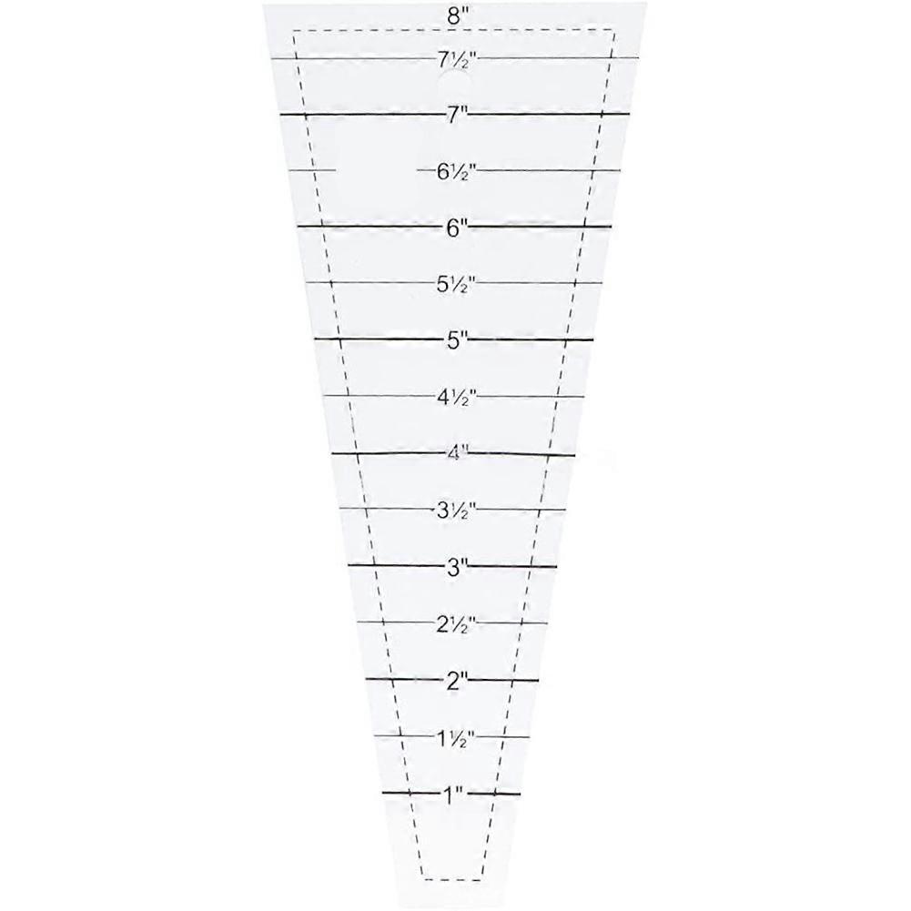 Multi-function Clear Acrylic Quilting Template Ruler Triangular Dresden Patchwork Sewing Cutting Quilting Ruler DIY Craft Tools