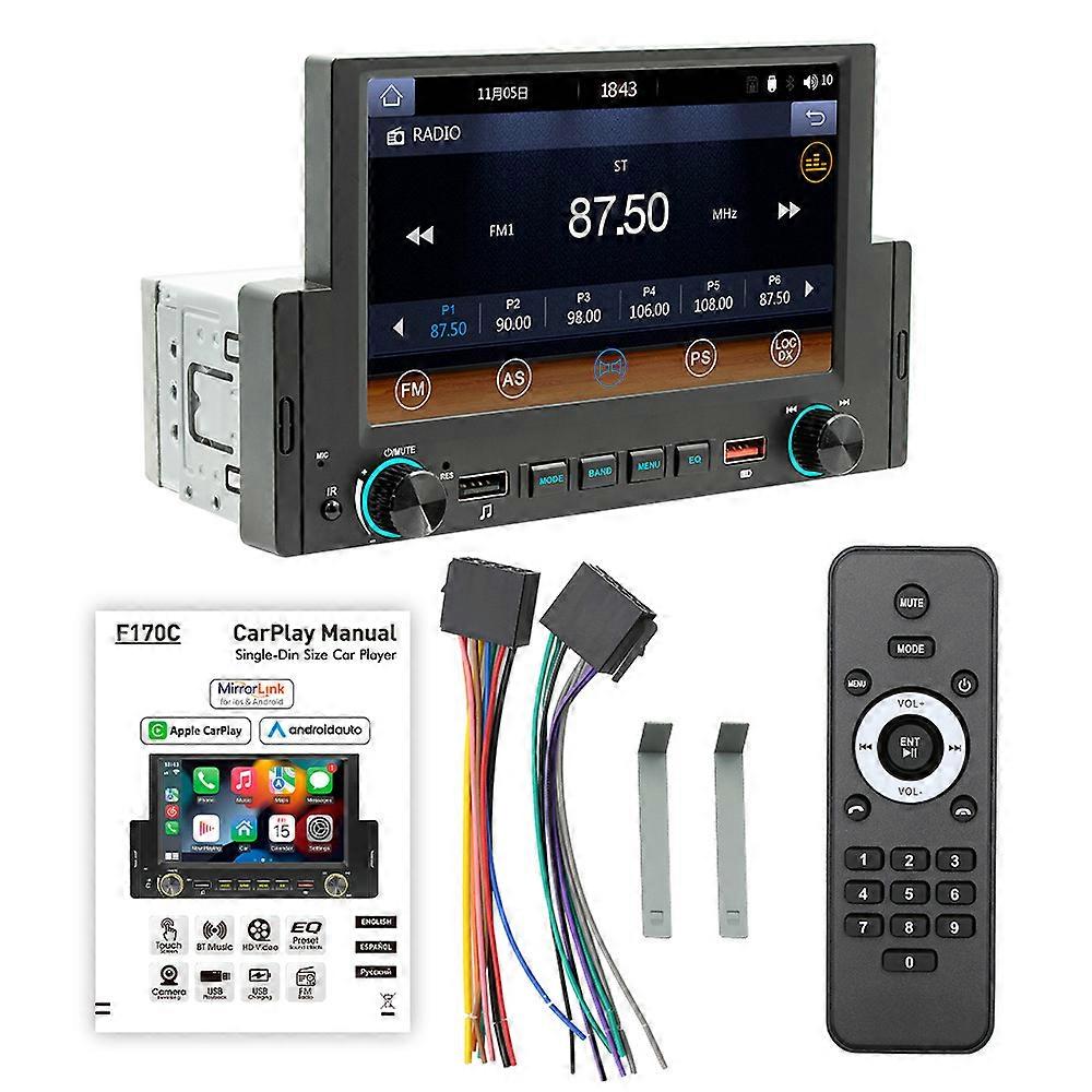 carplay ANDROID AUTO Car Stereo Audio 6.2" MP5 Multimedia Player Mirrorlink 60Wx4 USB//FM/BT5.1