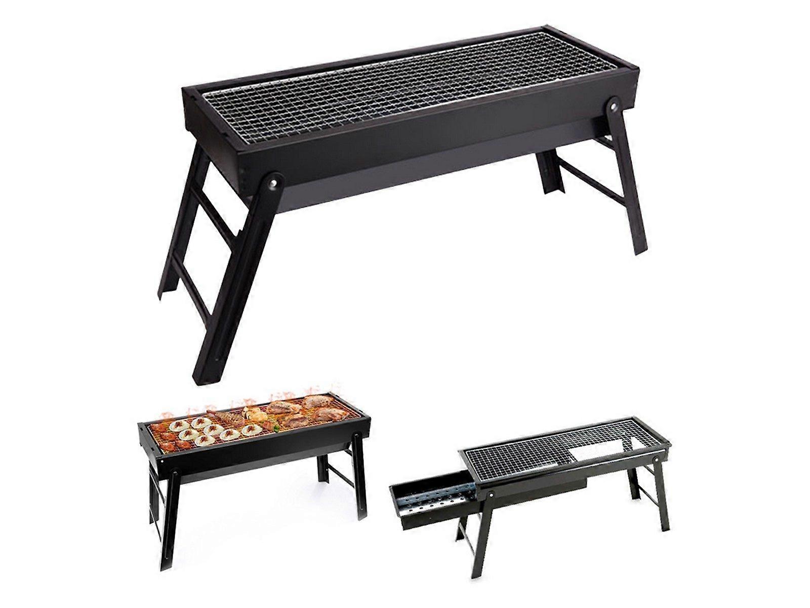 Charcoal BBQ Grill Portable Folding Outdoor Grill