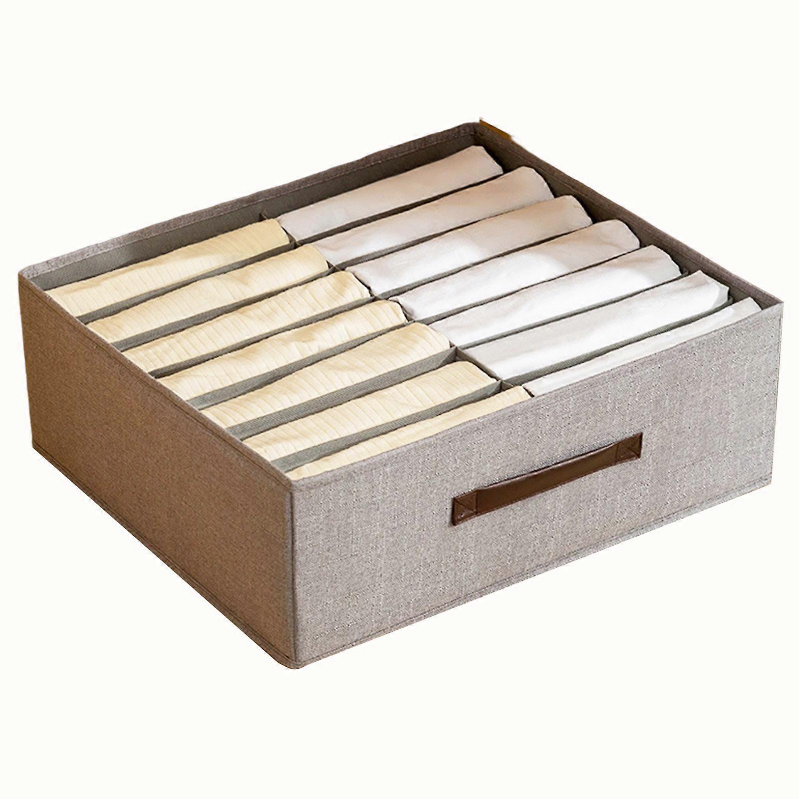 Wardrobe Clothes Organizer Collapsible Fabric Storage Box for Wardrobe Shelf Under Bed