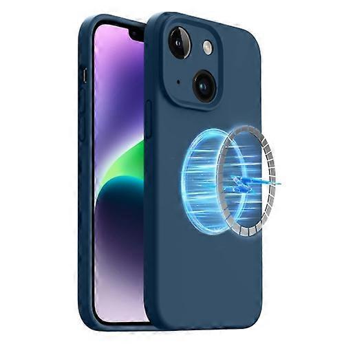 For iPhone 15 LK MagSafe Magnetic Silicone Mobile Phone Case