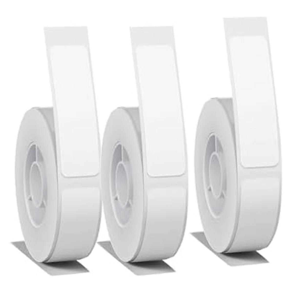 Λευκό χαρτί ετικετών για D11 D110 D101 Label Maker 3Rolls White 12x40mm αδιάβροχη, αυτοκόλλητη ταινία