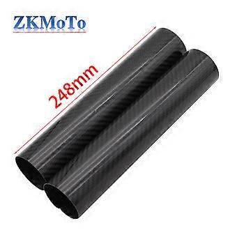 Motorsykkel 160-248MM Karbonfiber Justerbar Forgaffel Støtdemperbeskytter For YAMAHA KTM HONDA On/Off Road Pit Dirt Bike
