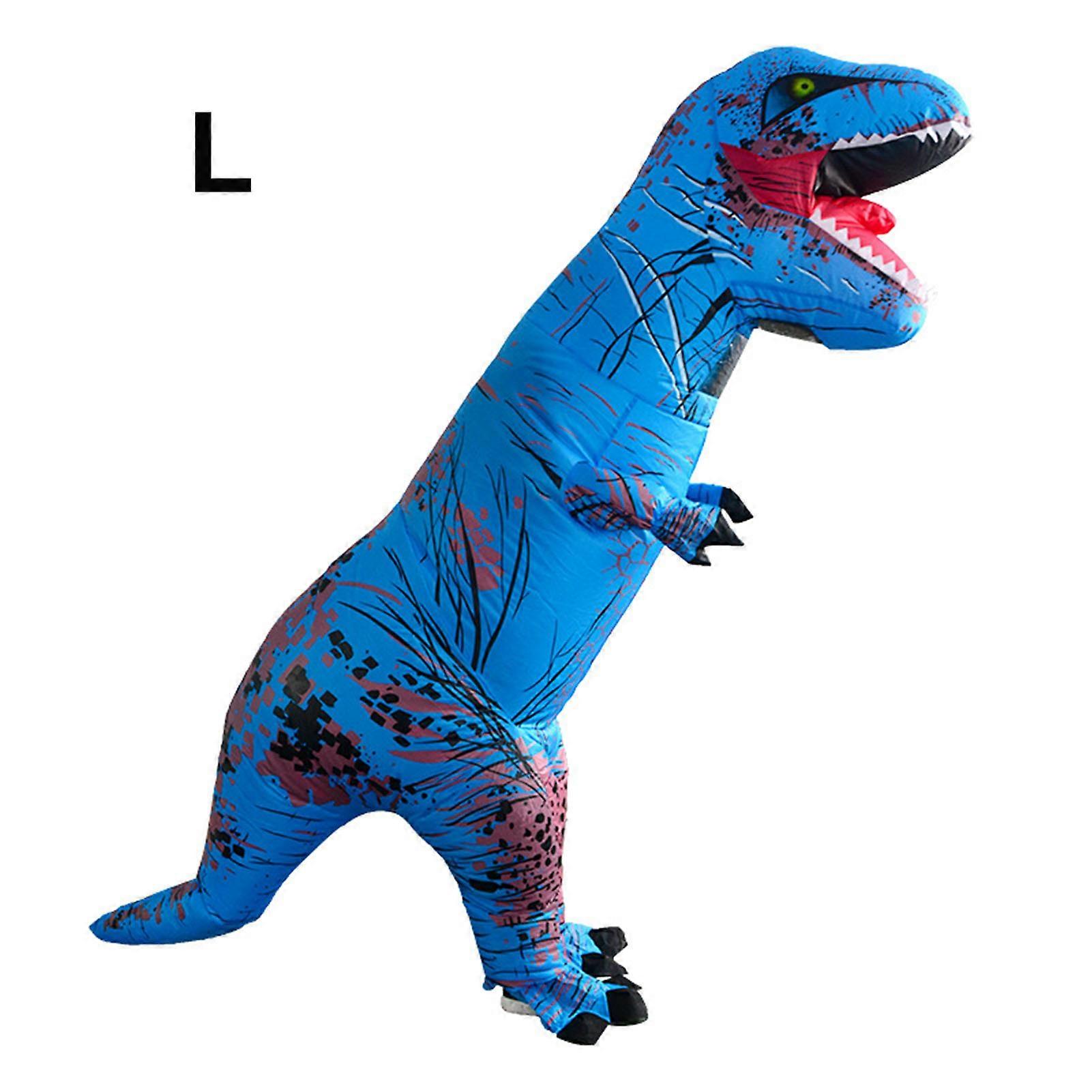 Colorful T-Rex Dinosaur Full Cover Inflated Suit Fashion Lightweight Dress-Up Suit for Adult Children