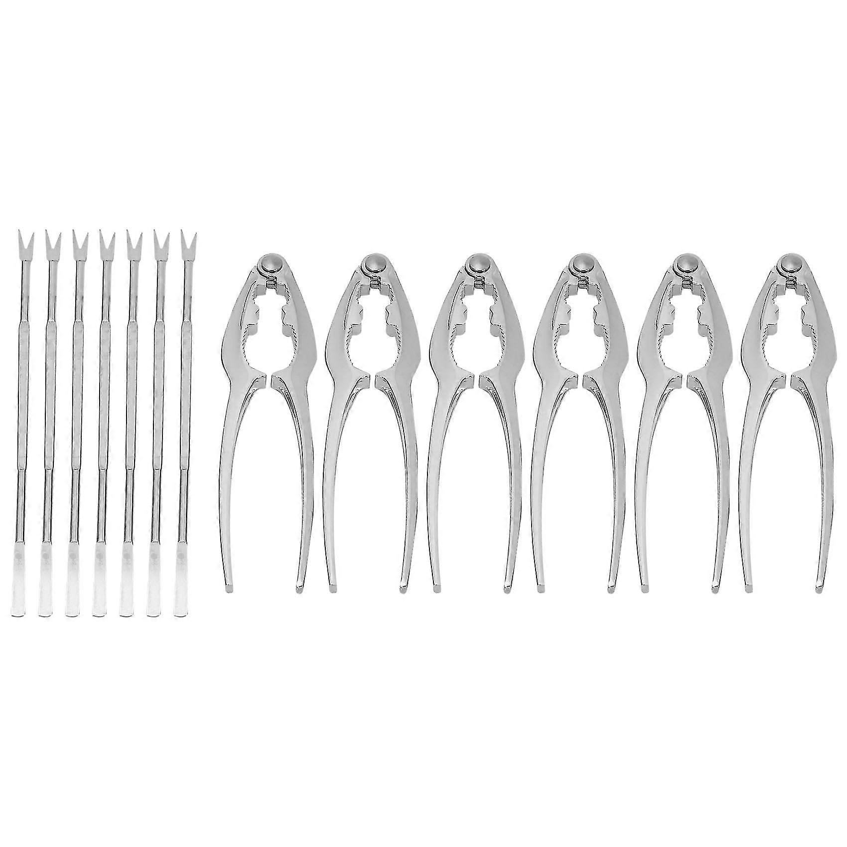 Seafood Tools Set Including 7 Forks And 6 Lobster Crackers Nut Clip Nut Set Seafood Tool Kit Nut To