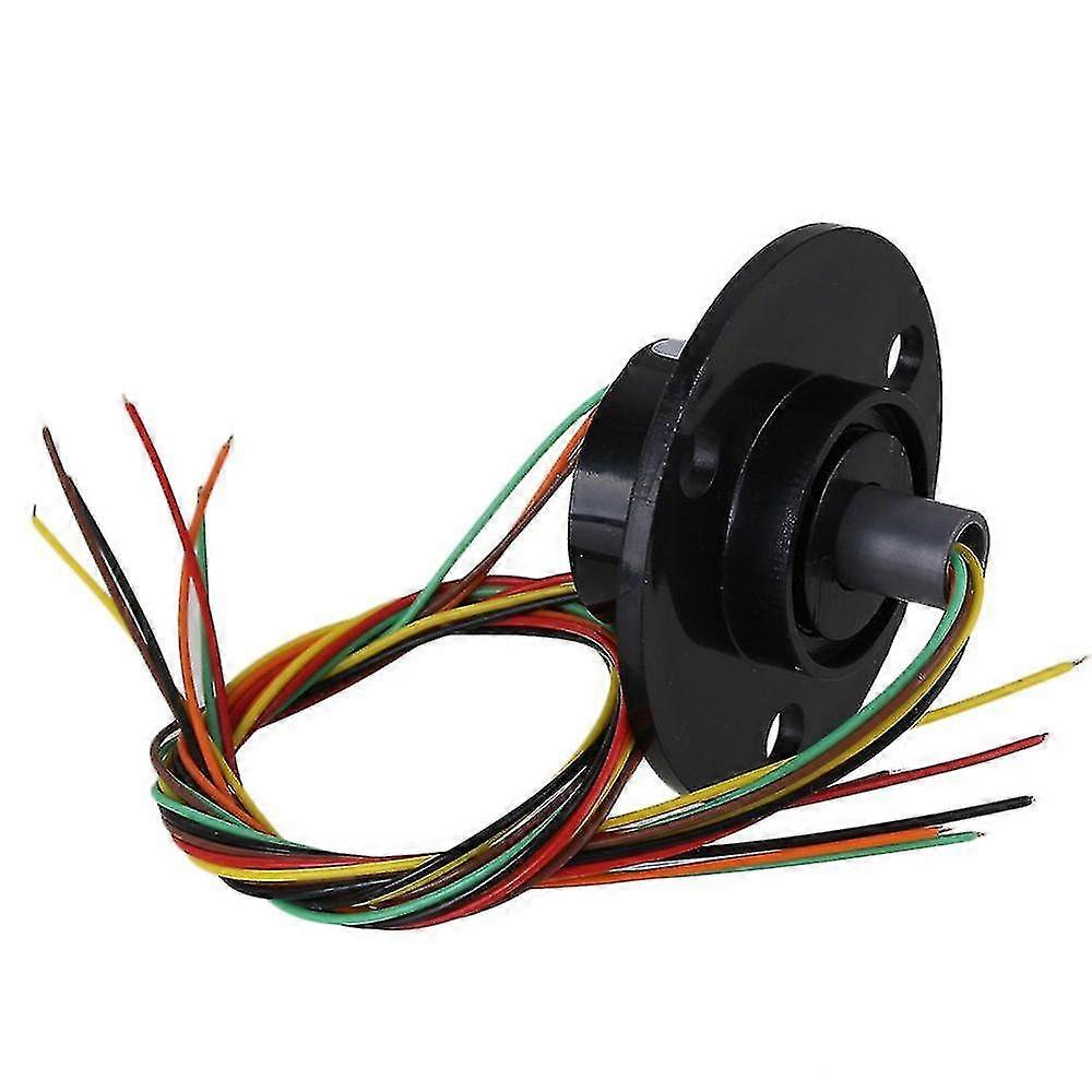 Ανθεκτικό μαύρο 2a 6 καλώδια 240v ελαφρύ 250rpm αγώγιμο κύκλωμα δαχτυλιδιών ολίσθησης