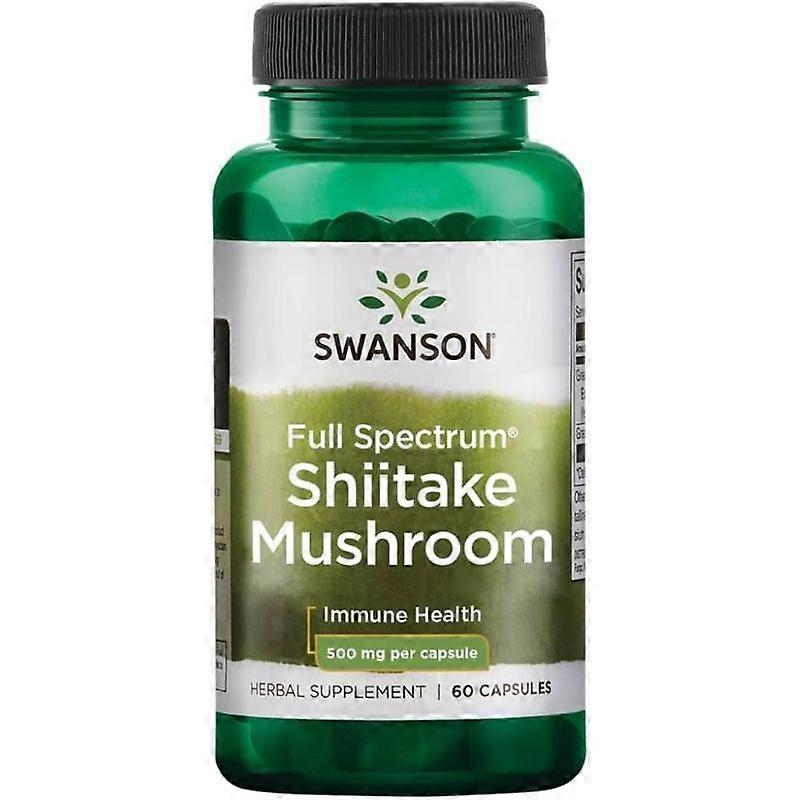 Swanson Full Spectrum Shiitake Mushroom 500mg Capsules 60