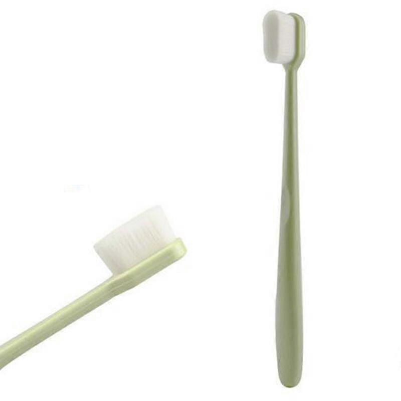 1PC Nano Ultra-fine Soft Toothbrush Bristle Antibacterial Protect Gum Tooth Deep