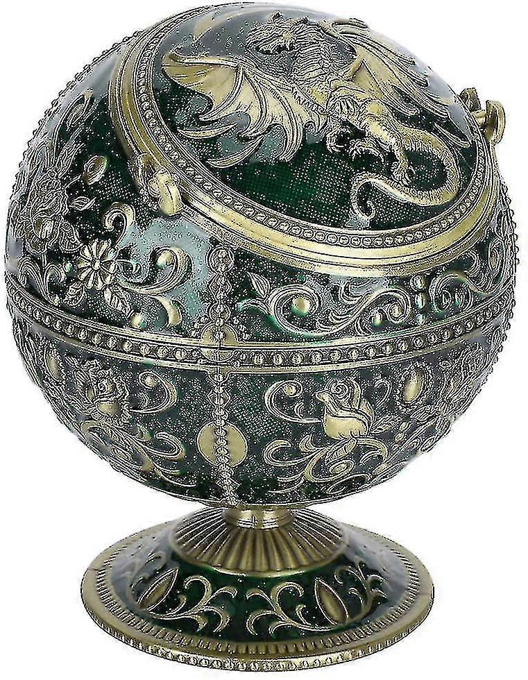 Retro Ashtray With Lid, Dragon Shaped Windproof Ashtray