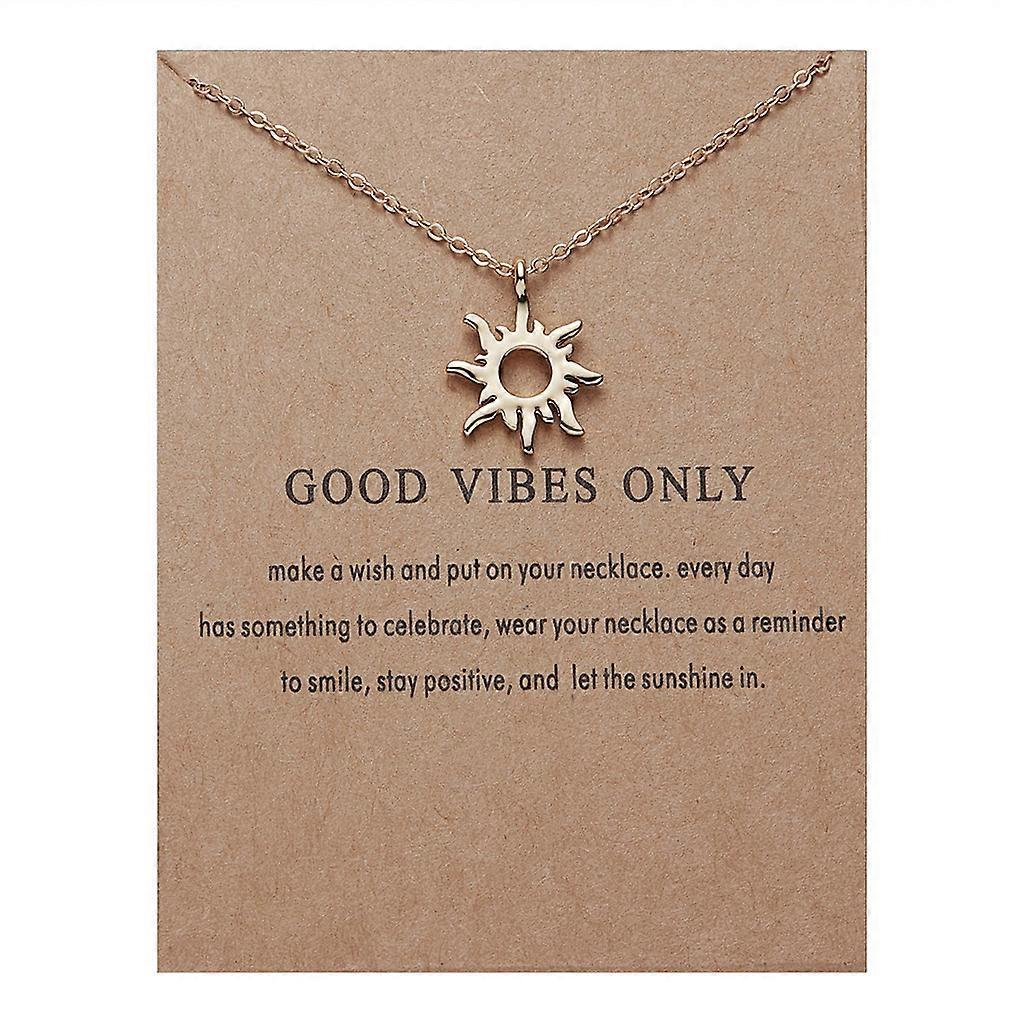 Retro Cute Elegant Sun Alloy Necklaces Lucky