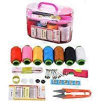 Universal sewing box, sewing kit, sewing thread streamers, applied lights used aged threads and rollers