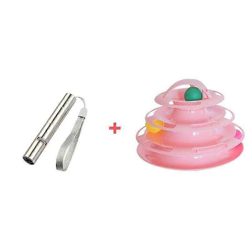 Cat Toy 3 In 1 USB Rechargeable Funny Cat Chaser Toys Mini Flashlight Laser LED Pen Light Cat Light Pointers Dropshipping New