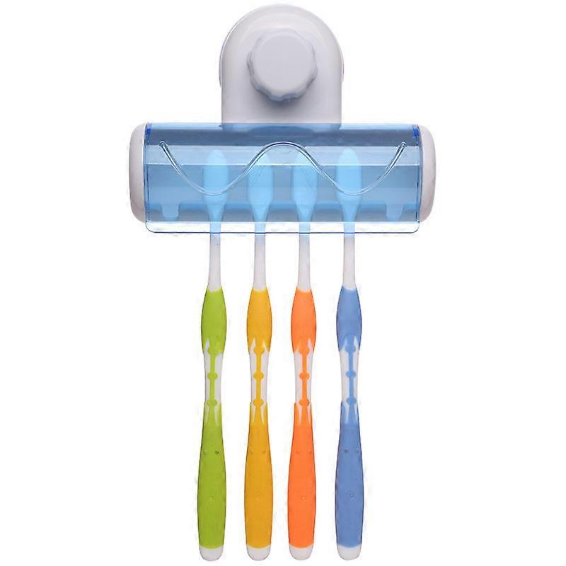 Toothbrush Rack Plastic Suction Cup Toothbrush Holding Shelf for Bathroom