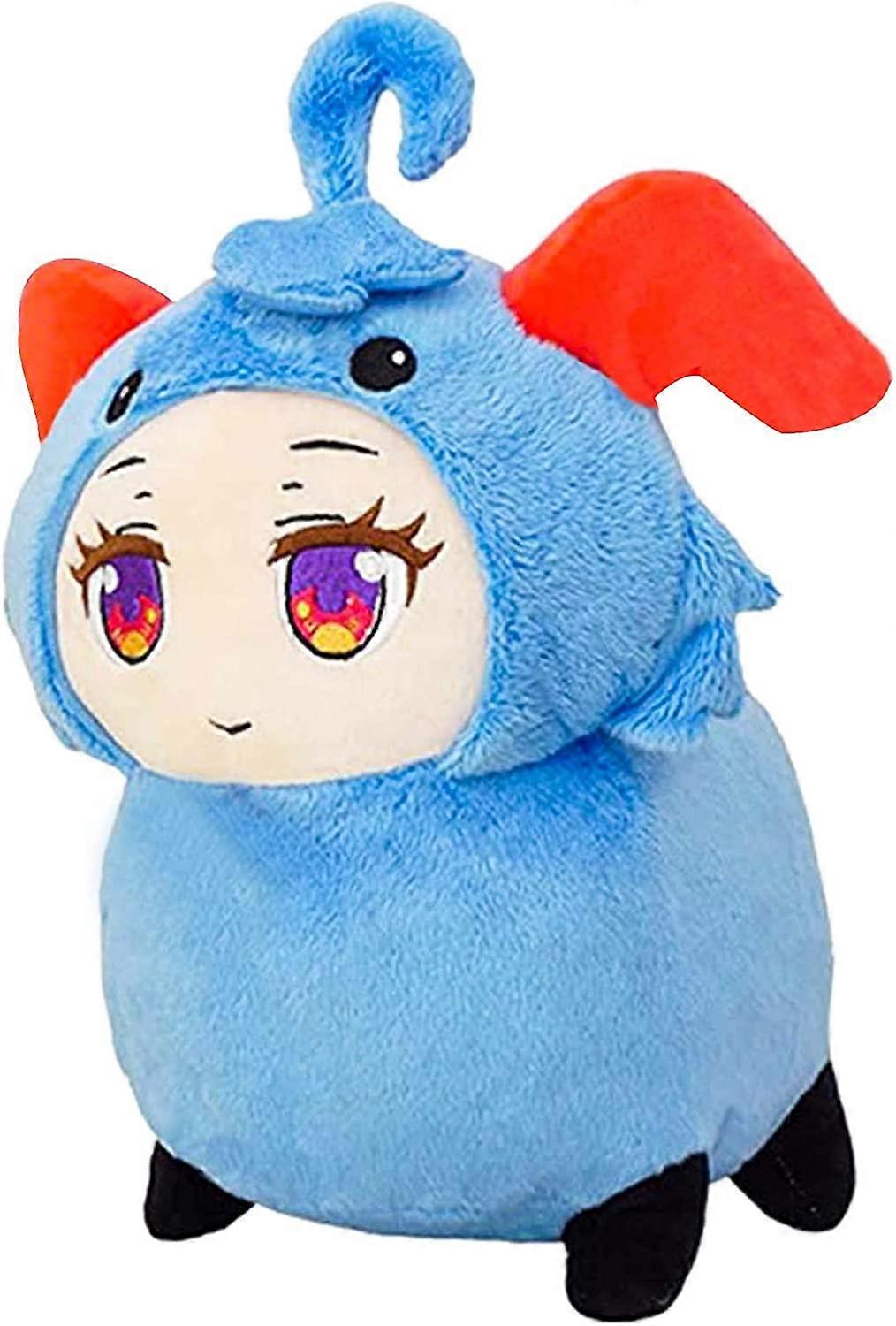 SBSGV Cocogoat Plush Toy Plushie Pillow Ganyu Sheep Stuffed Animals Toys Figures Hugging Sleeping Pillow for Kids 11.8" (Blue)