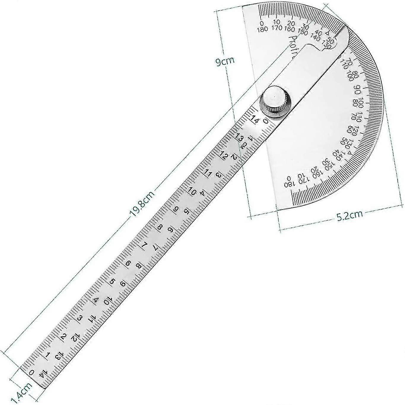Stainless Steel Protractor 0-180 Protractor