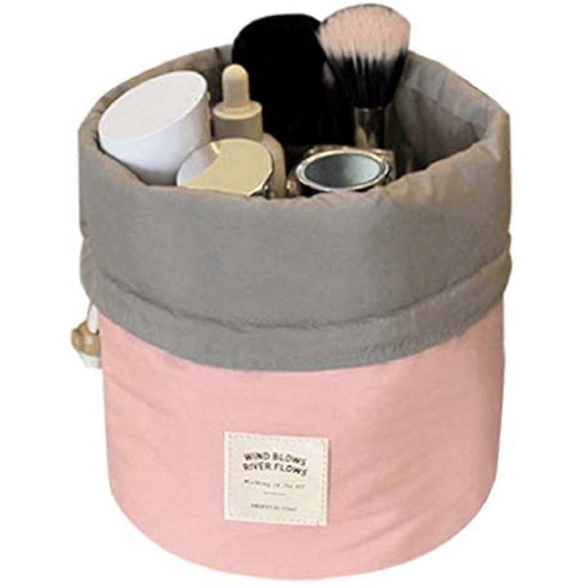 Borsa da bagno rotonda Aulei con coulisse per trucco Articoli da toeletta da viaggio Casual