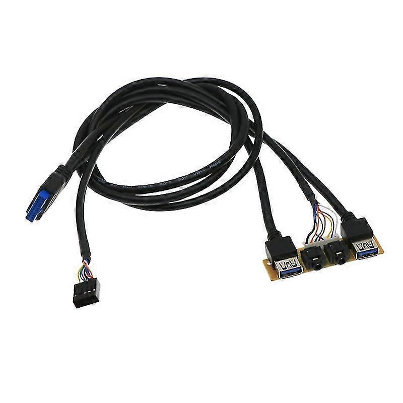 Front Case Panel Usb3.0+usb3.0+h D Audio Jack Ports I/o Board+internal Wire