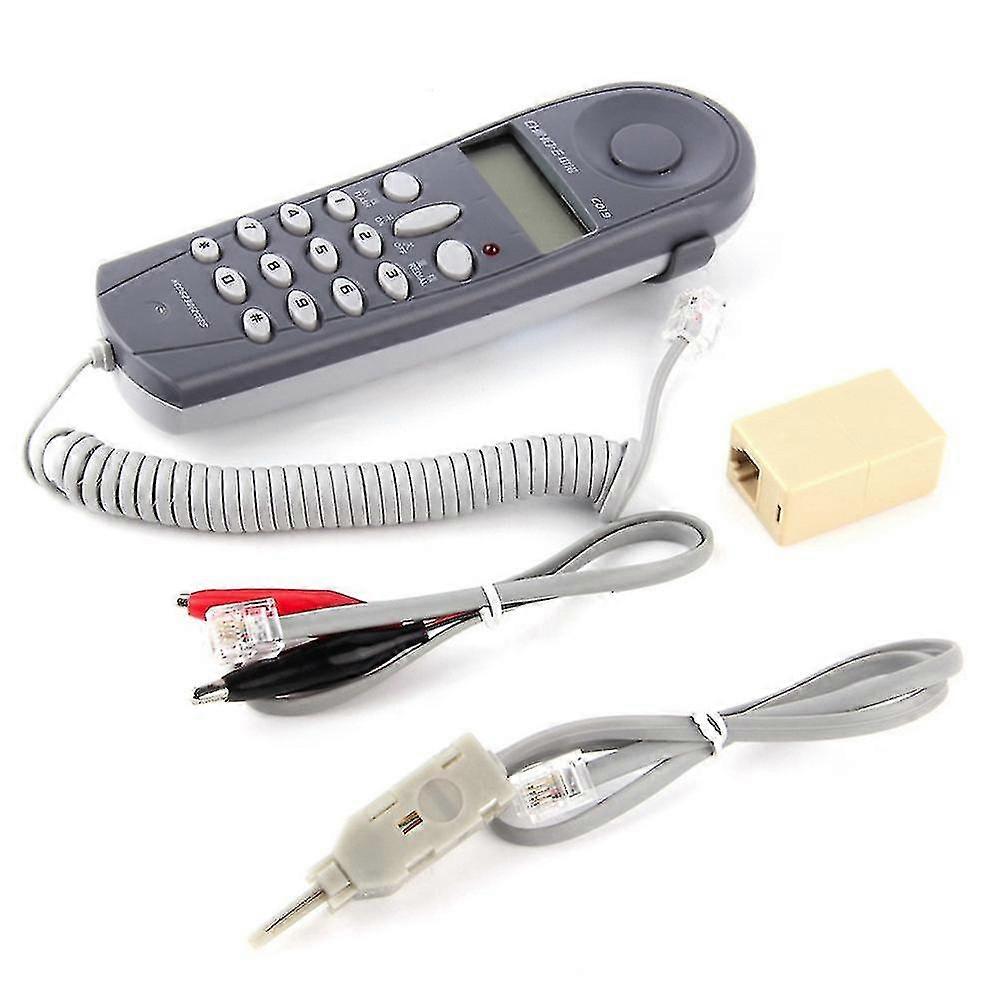 Telephone Phone Butt Test Tester Lineman Tool Network Cable Set Device C019 Check For Telephone Lin-haoyi