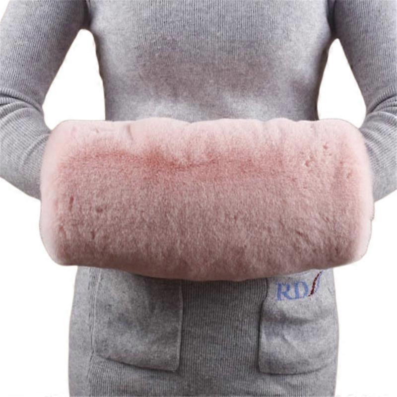 Faux Fur Hand Muffs Women Winter Warmer Fuzzy Pouch Furry Plush Muffler Wedding Girl Kids Elegant Luxury Chic