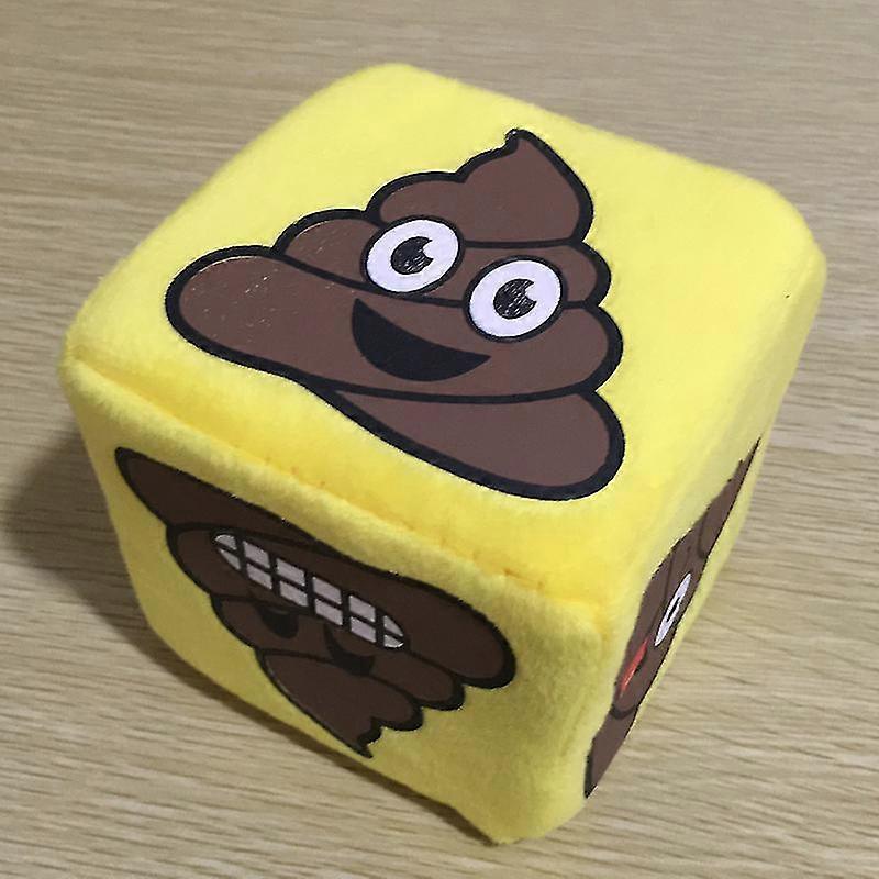 Kawaii Dice Key Chain Plush Devil's Bones Play Games Toy Sucker Pendant Cartoon Dice Creative High-quality Gifts For Childrens