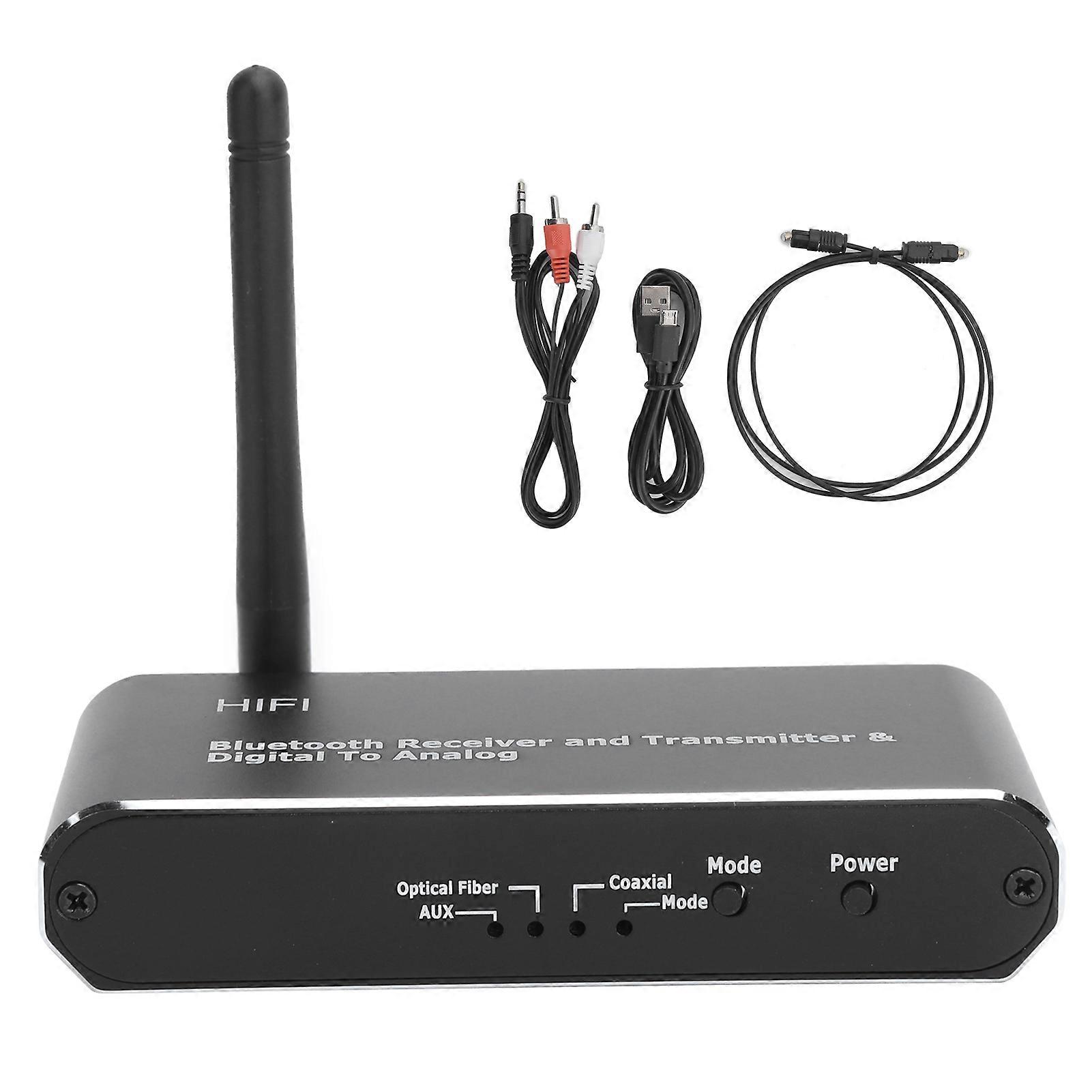 Koaxialkonverter Drahtloser digitaler DAC zu analogem Audioadapter mit Bluetooth-Empfänger D09