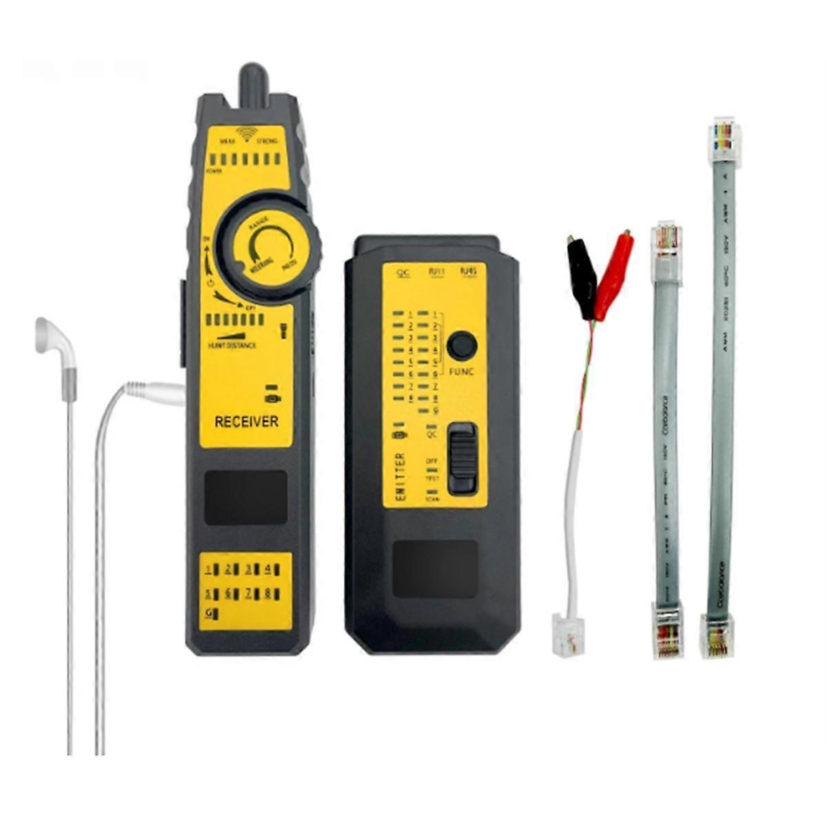 Hochpräziser Kabel-Tracker-Netzwerktester mit großer Reichweite für RJ11-RJ45-Kabel-Draht- und Kabel-Leiterbahn-Netzwerkkabelfinder