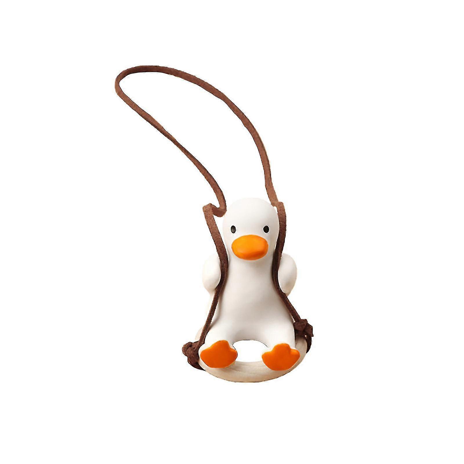 Car Dashboard Decoration Accessories-duck With Helmet And Chain Doll Toy For Fit 5ml