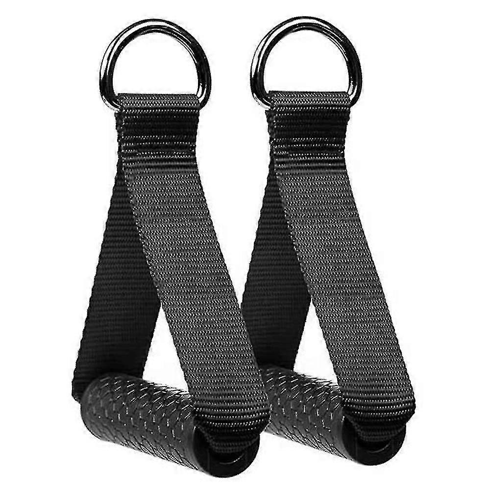 2 Pcs Hexagonal Rubber Handlecable Machine Attachment Resistance Band Handle Grips Home Fitness Gym Handles Exercise Machine Attachments Handles With