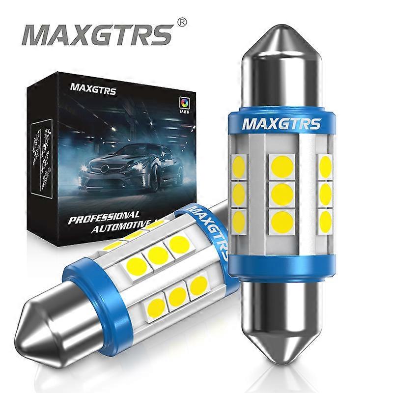 2x Festoon C5W C10W 3030 Chip Bulb Canbus 31mm/36mm/39mm/41mm LED Lamp Interior Dome Reading License Plate car lights 6000K