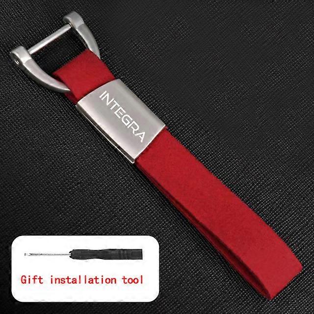 Per Honda Integra 700 750 S 750D DCT NC750 NC750D Accessori Custom LOGO Portachiavi Moto Portachiavi in Lega di Zinco Pelle Scamosciata