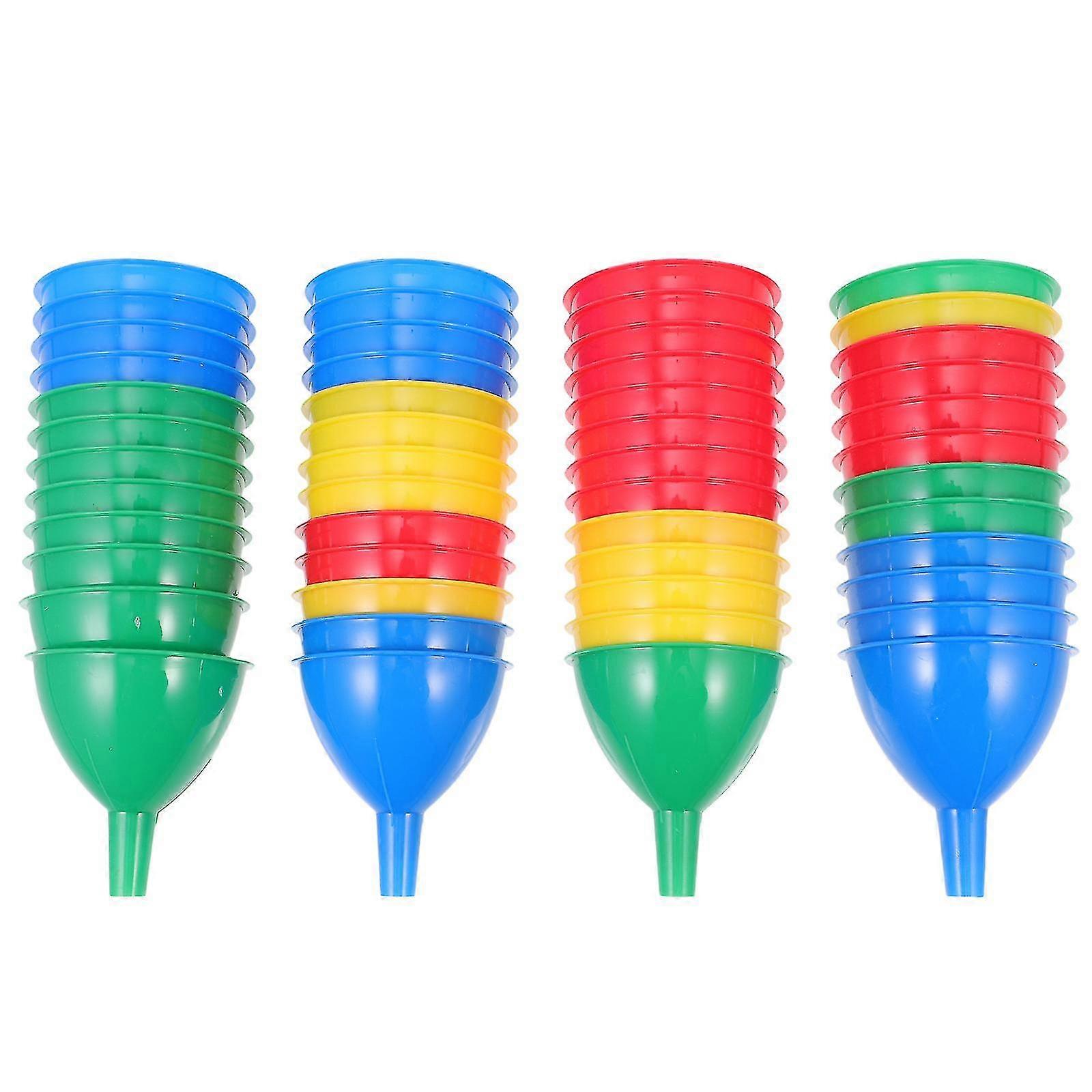 50 st leksaker barnflasktratt liten minitratt små trattar flaskor miniflasktratt