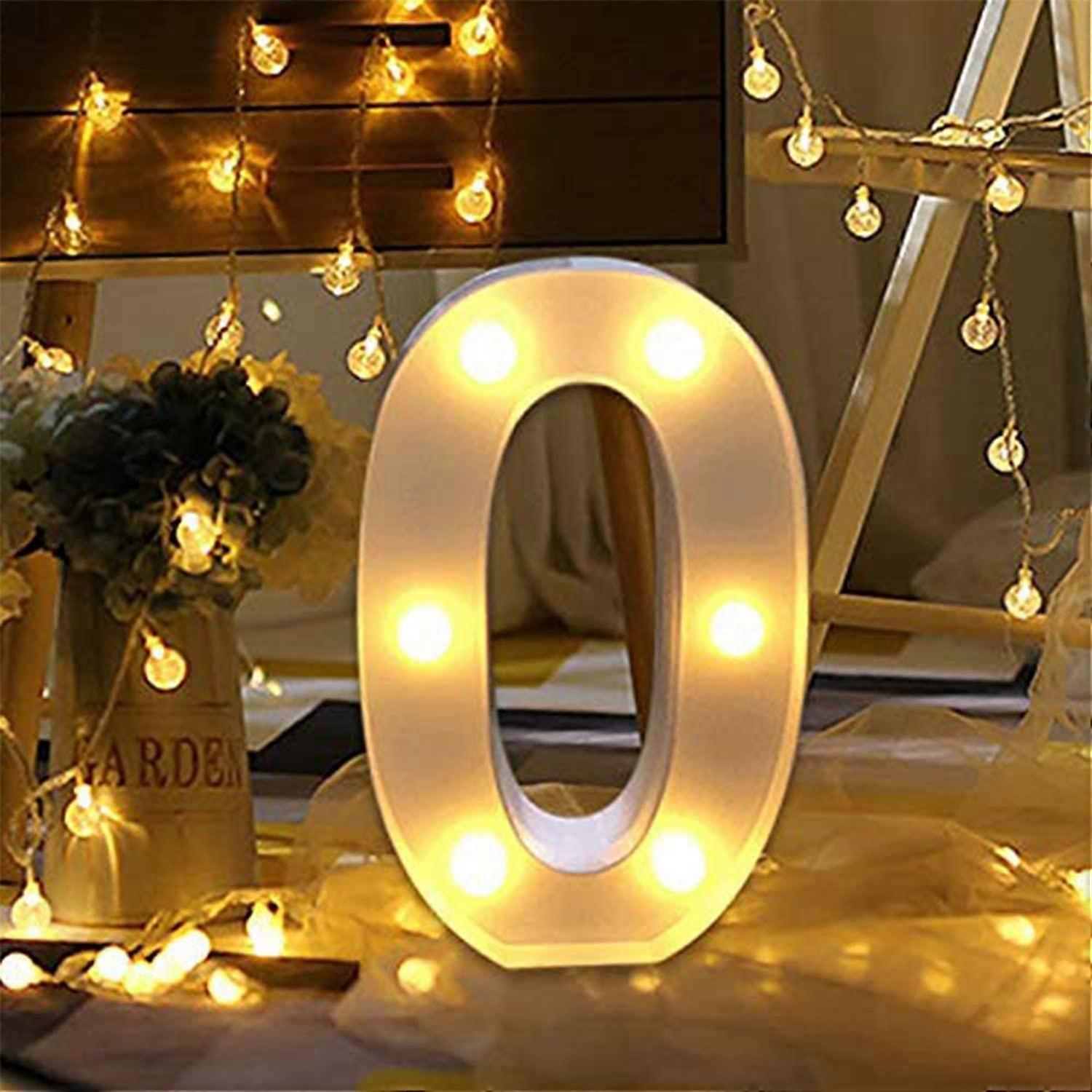 Numro Lumires, Signe Allumer Numro Lettres Lampe Pour Mariage Anniversaire Fte Nol Lampe Veilleuse Maison Barre Dcoration 0