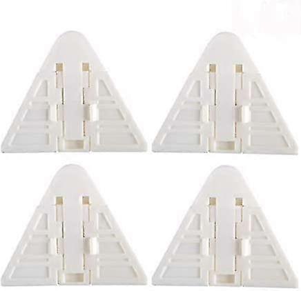 Locking Device Safety Protection White, Without Drilling (latch For Sliding Door, 4pcs)
