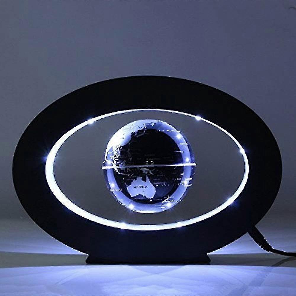 Floating Desk Levitating Globes Levitation Floating Globe Magnetic World Map Led Night Light, Eu Plug