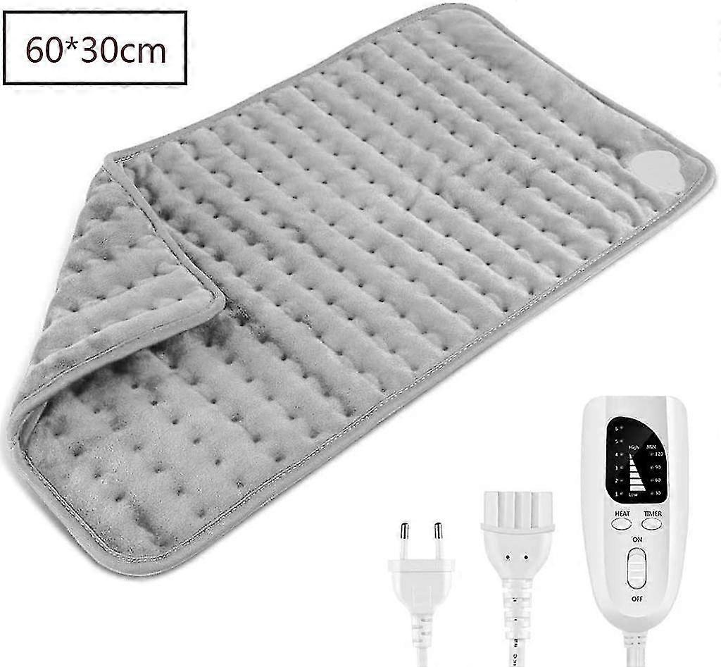 Heating Cushion With Automatic Stop Function 60 * 30 Cm With 6 Temperature Levels And Gray Time Settings