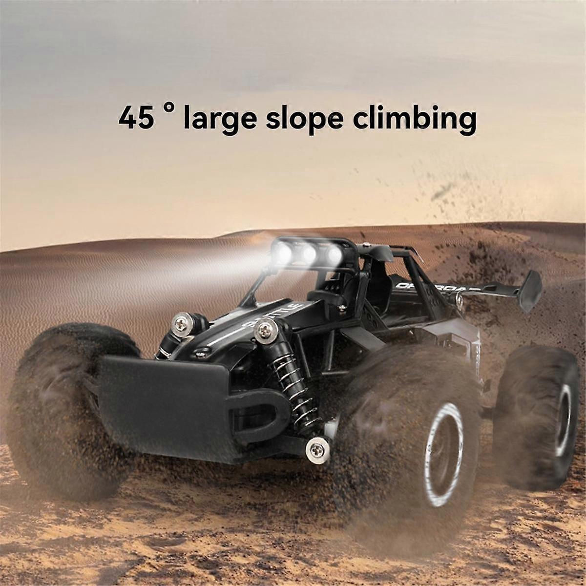 RC Car 1:16 2WD with LED Light 2.4G 20KM/H High Speed Off-Road Climbing Remote Control Car Toy Gifts Blue