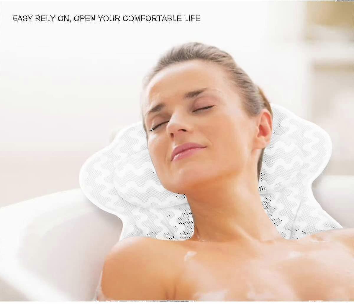 Jacuzzi Mat Bathtub Pillows - Large Spa Pillows With Suction Cups