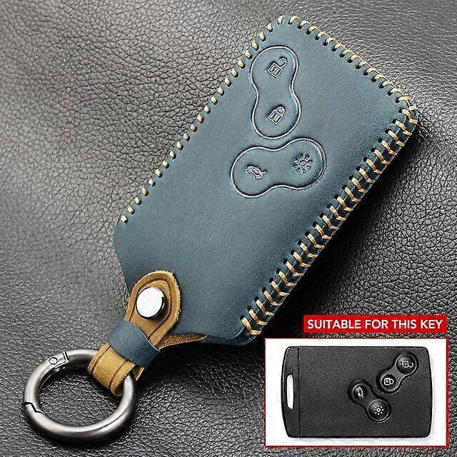 Leather Car Key Cover Case for Renault Clio Megan 3 Kaptur Fluence NEMA Remote Control Key Card Keychain Accessories Holder Fob