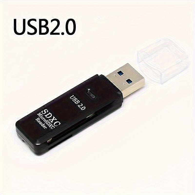 USB 2.0 SD card reader, suitable for PC Micro SD card to USB adapter, suitable for camera memory card reader, Wansurs laptop card reader