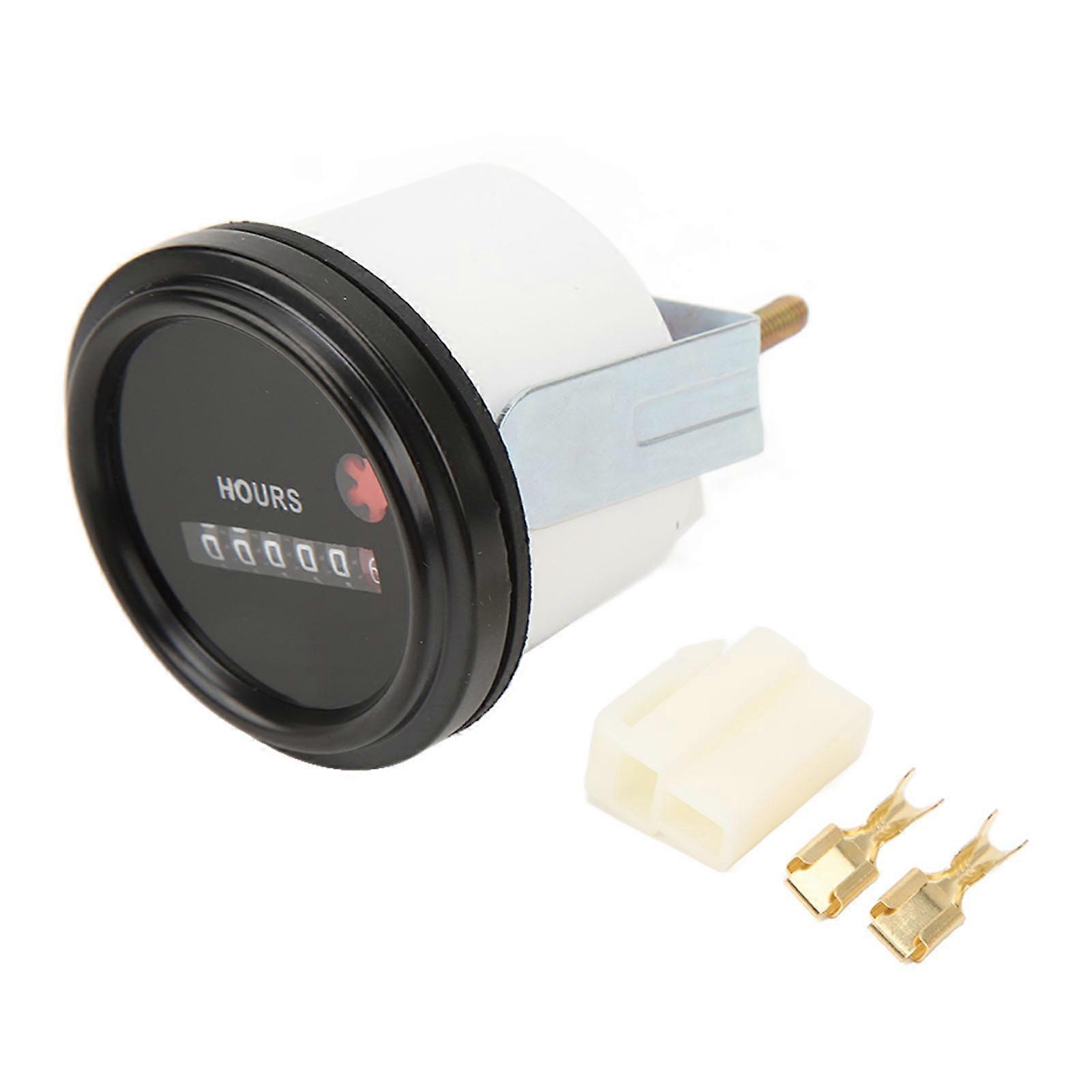 Hour Meter Waterproof Accurate Timing Generator Hourmeter for Cummins Engine DC 6-80V