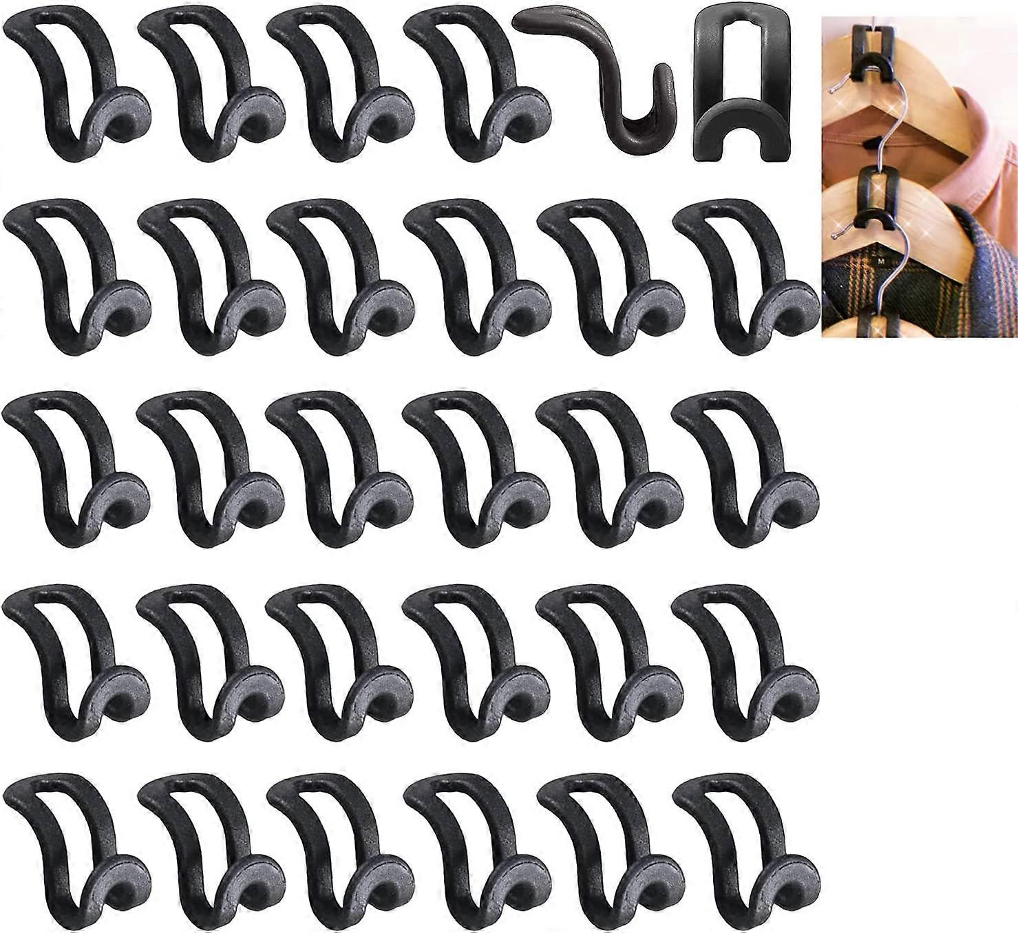 Hanger Hooks [30 Pieces] Space Saving Mini Hanger 4.5*2.5cm, Waterfall Hanger Hooks