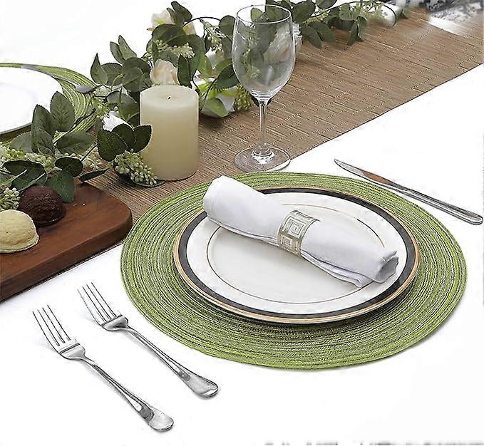 Oval Placemats Washable Placemats 50*35cm For Kitchen Table, Polyester Cotton