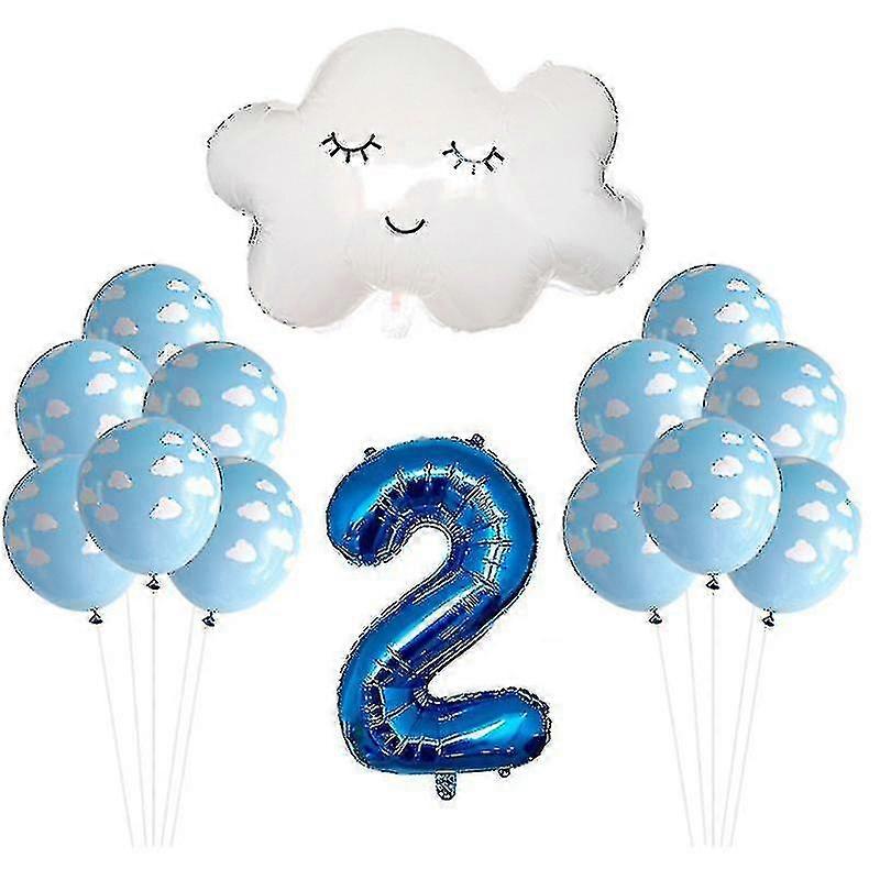 Cloud Printed Balloons - Pack of 12