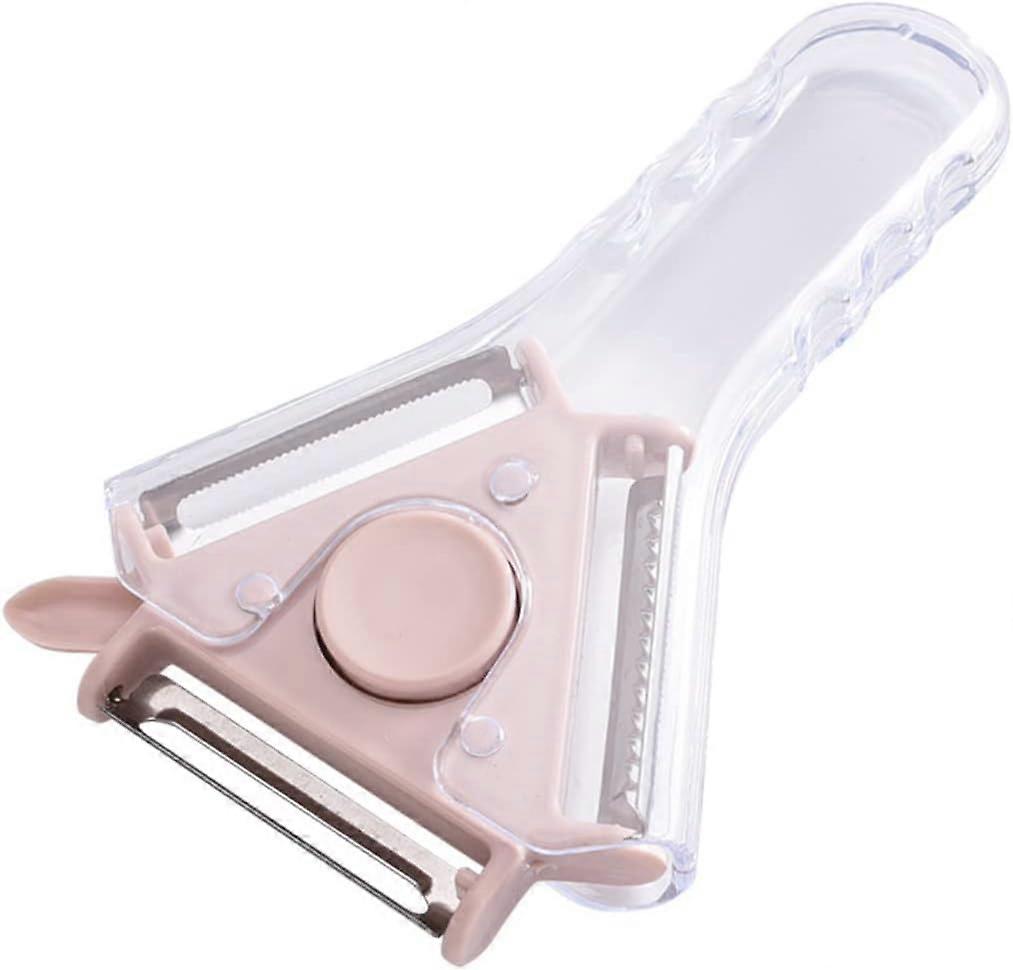 Multi-purpose Fruit Peeler Triangular Vegetable Peeler (Pink)