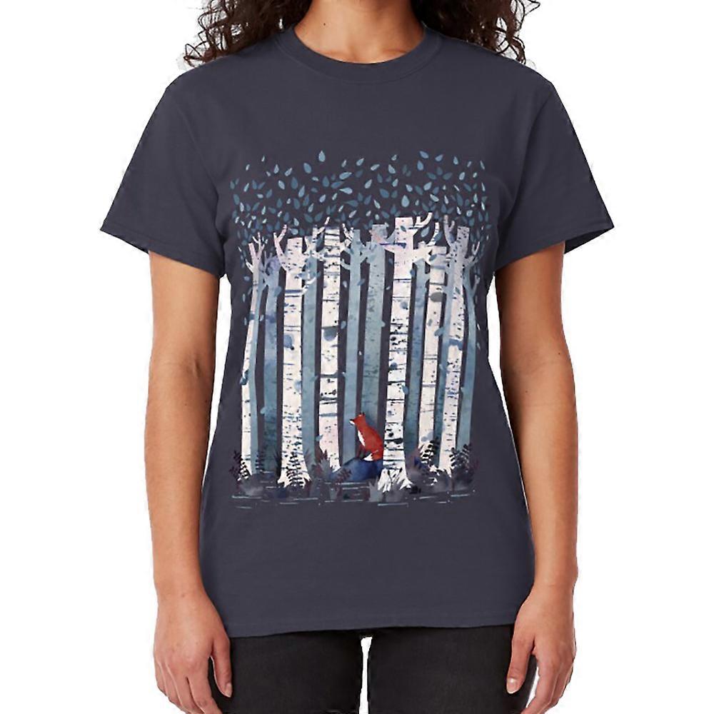 Le T-shirt Birches (en bleu)