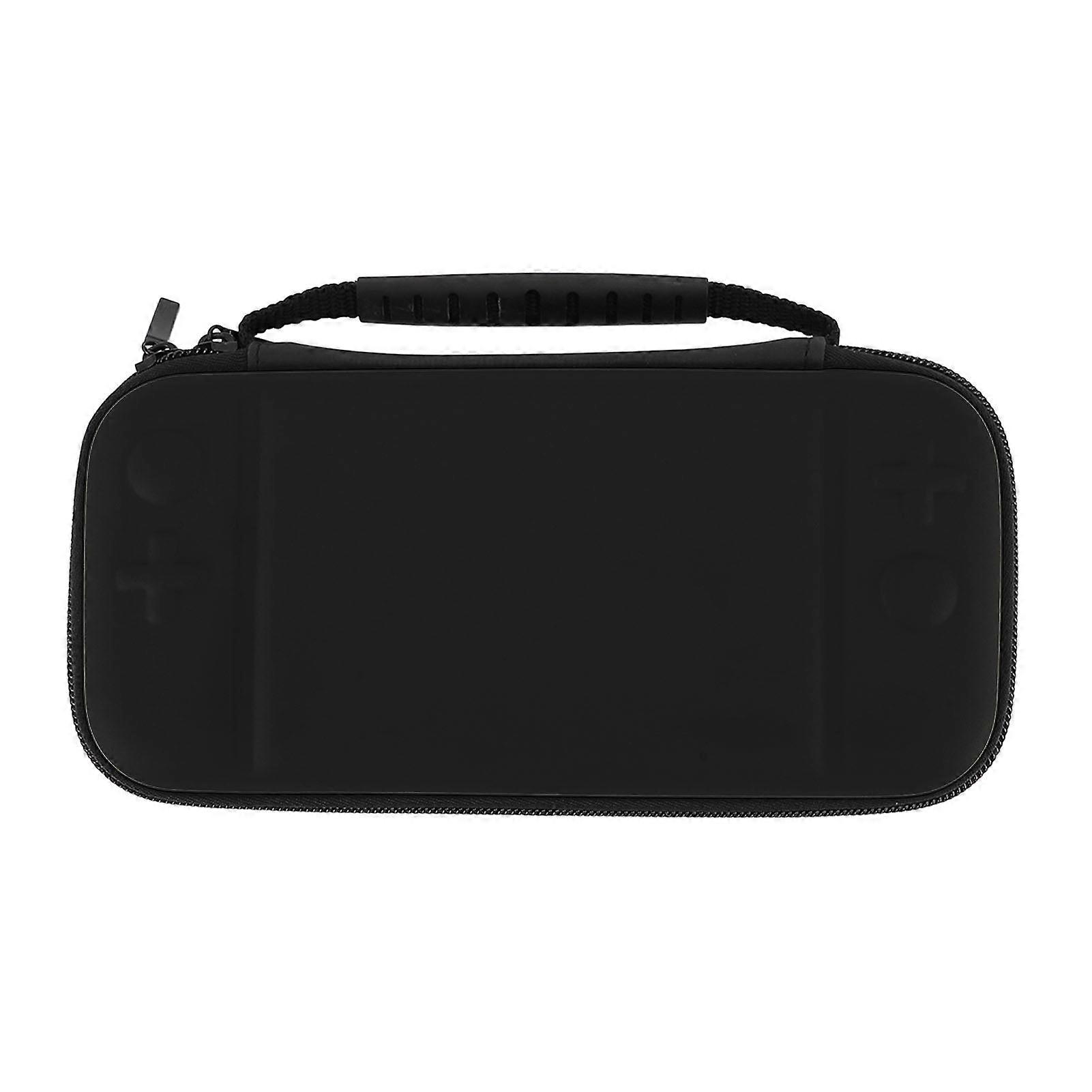 Game Console Case Super Thin Portable Travel Carrying Storage Protective for Switch Lite with 10 Game Card Slots Black