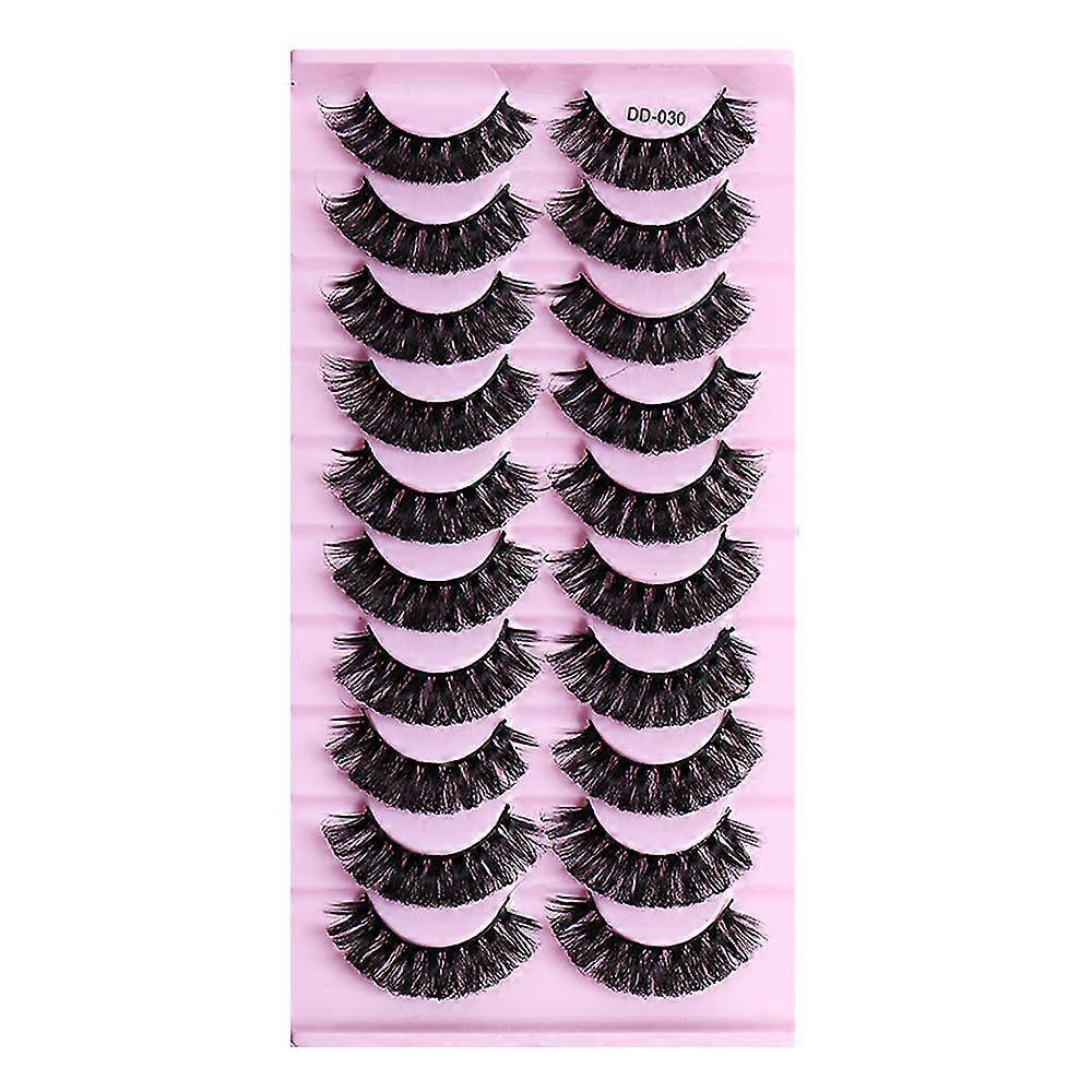 10 Pairs Faux Lashes For Makeup Lash Extensions